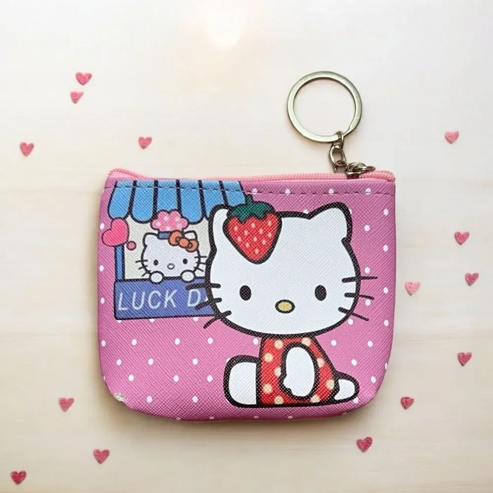 🤯5/$25🤯 Hello Kitty Store Purple Coin Purse Keychain
